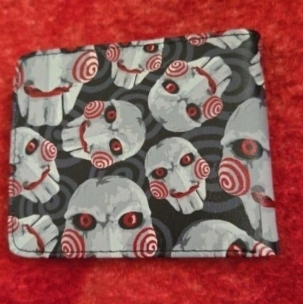New Saw Billy Halloween Horror Anime Manga Leather Wallet